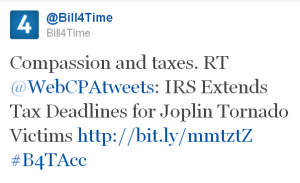 Bill4Time's Twitter Hashtag #B4TAcc