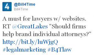 Bill4Time's Twitter hashtag #B4TLaw