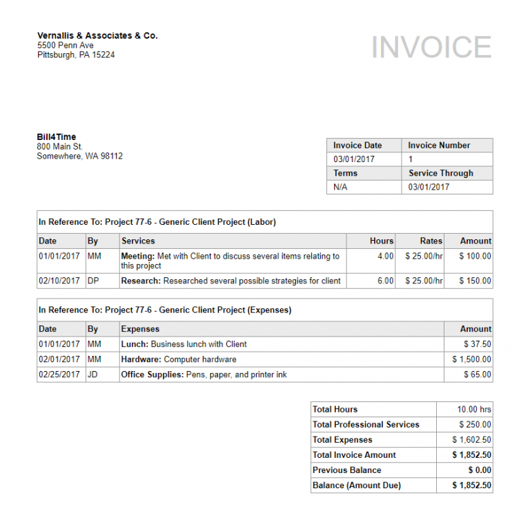 Awesome Invoice Template