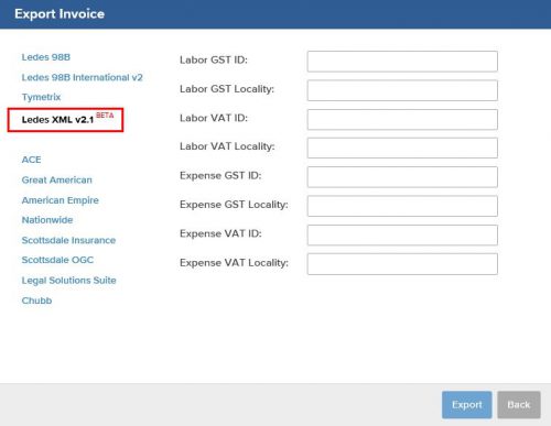ledes xml ebilling bill4time format v2