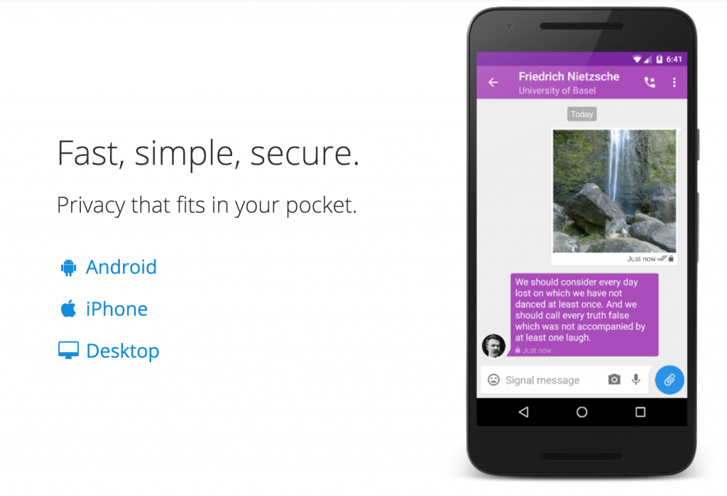 SignalMessenger Mobile Phone App