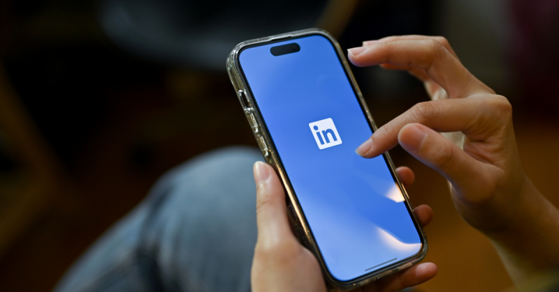 LinkedIn app on mobile device