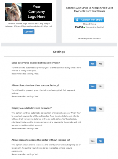 client-settings
