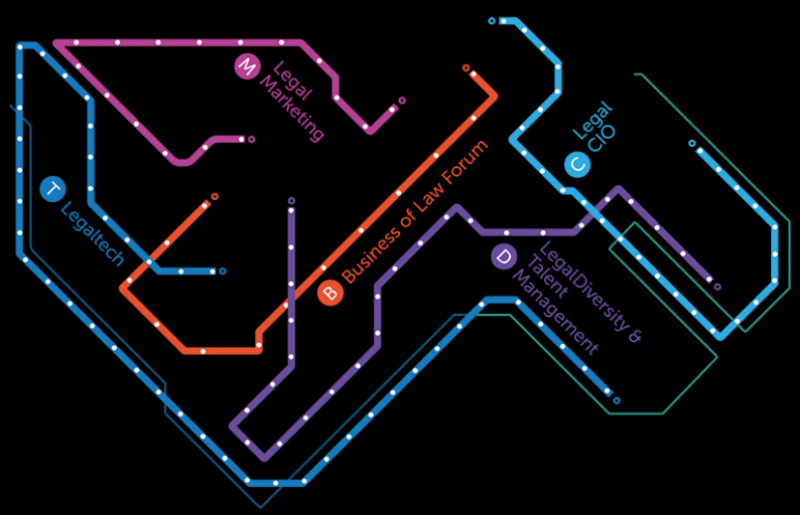 LegalWeek 2018 Conference Floor Plan Transportation Style Map