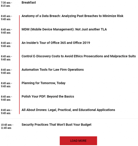 abatechshow schedule - best legal industry conference