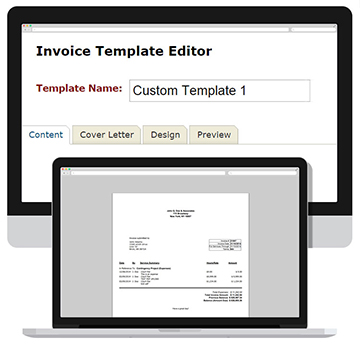 Billing and invoicing software feature.