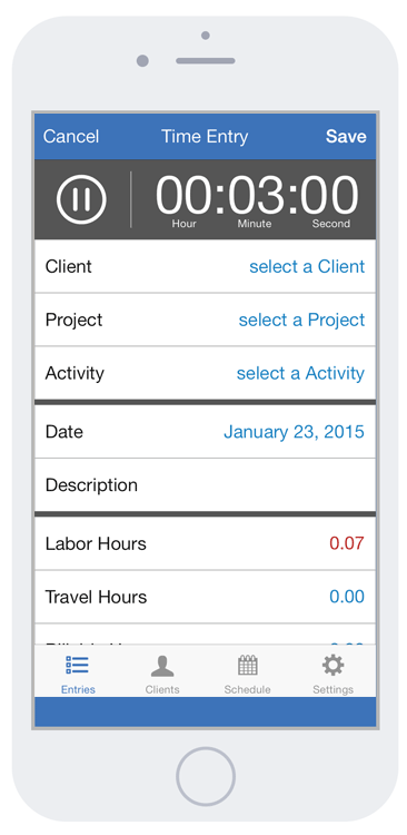 Bill4Time time tracking applications for smart phones and tablets