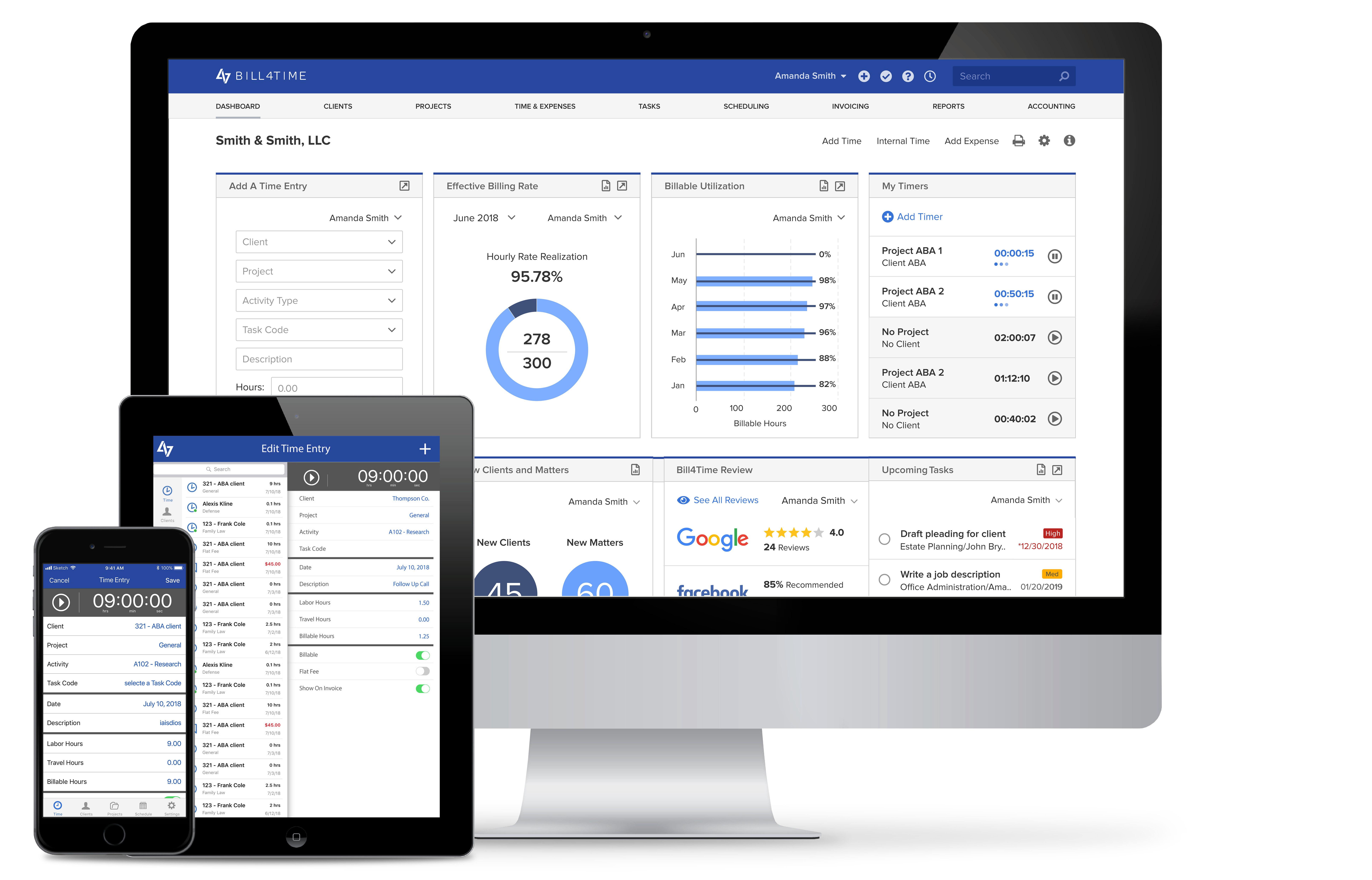 Bill4Time KPI dashboard