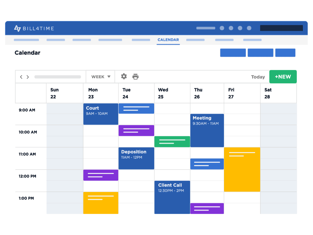 Bill4Time's calendar alert popping up