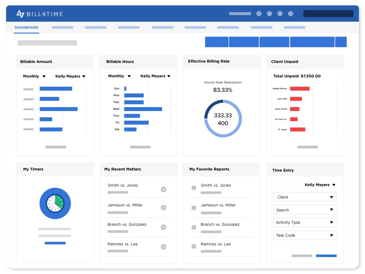 Bill4Time Reporting Dashboard