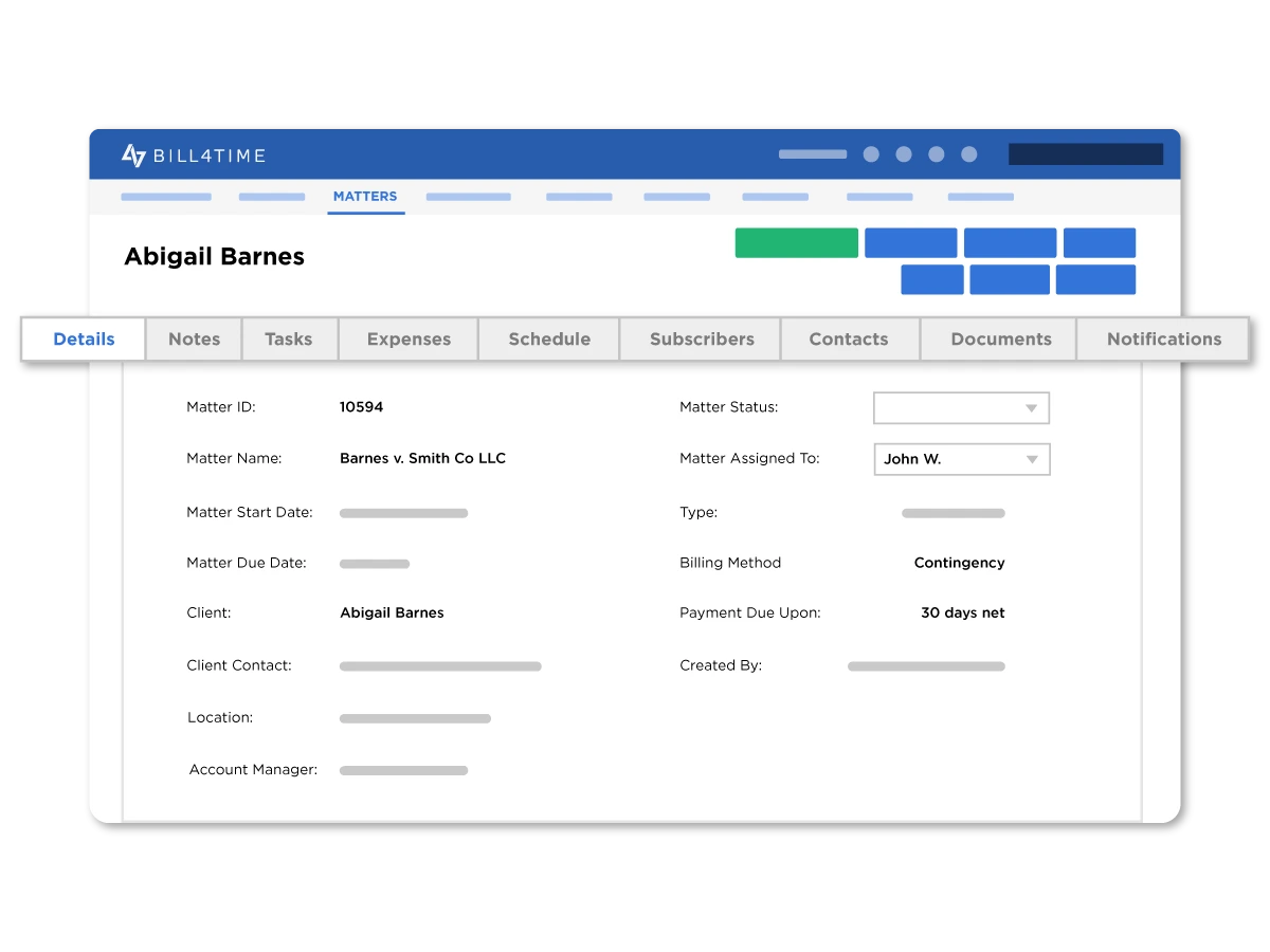 Bill4Time Project Management - Case Files