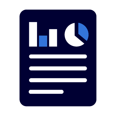 A report with a graph