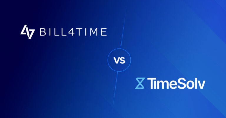Bill4Time logo versus TimeSolv logo
